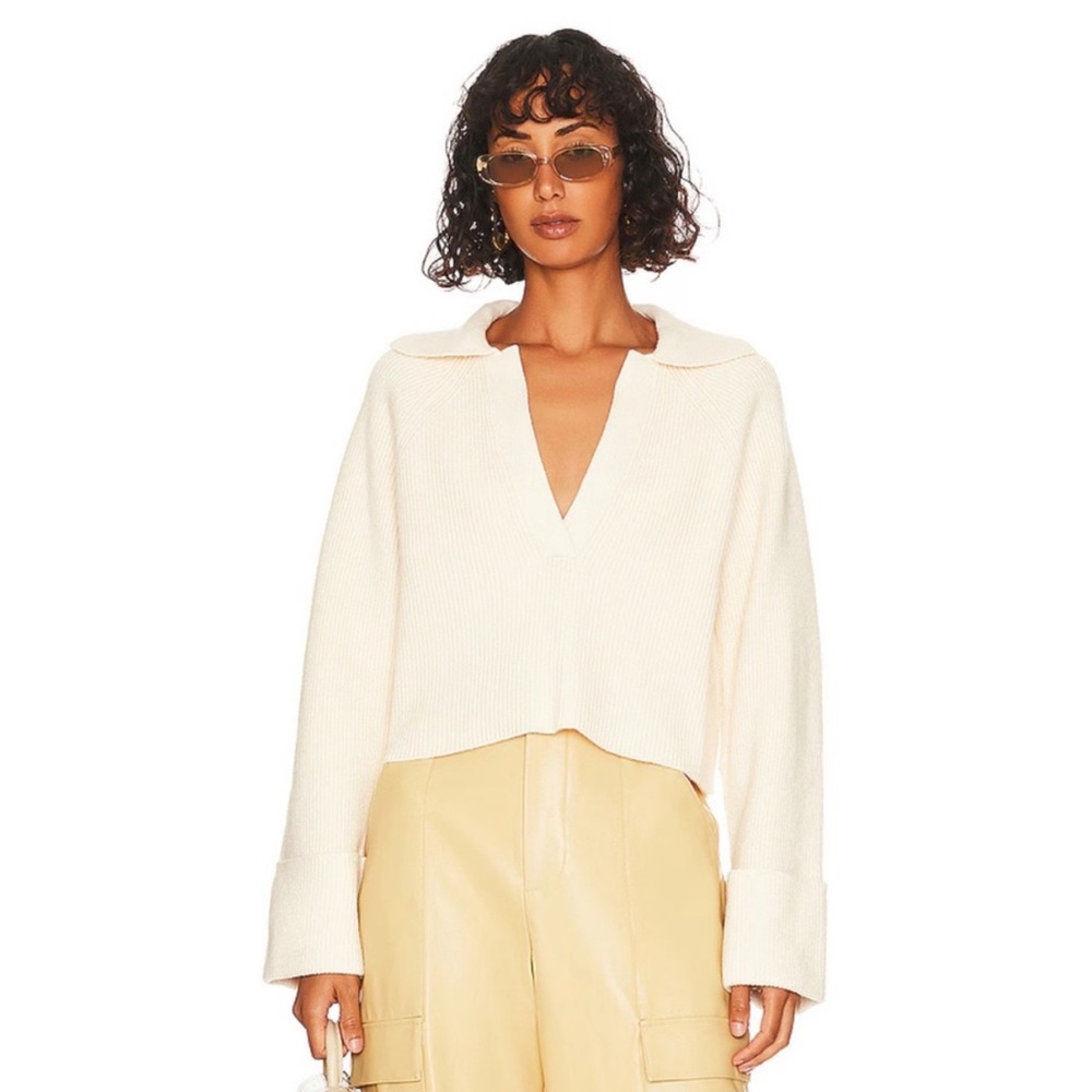 FLAW L’Academie Harvey Pullover in Ivory Size S